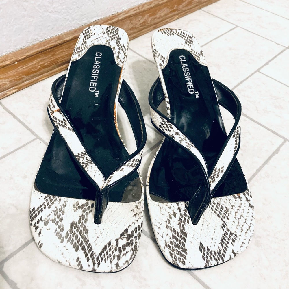 Classified Thong Sandals (Snake)